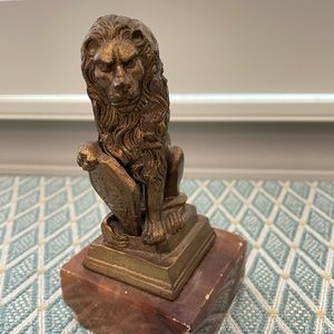 Small lion statue